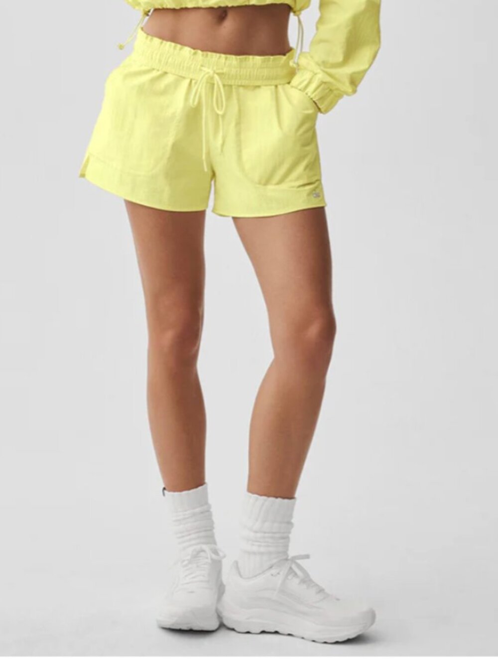 Alo Alumni Shorts Sunshine Small NWT Limited Edition Athleisure